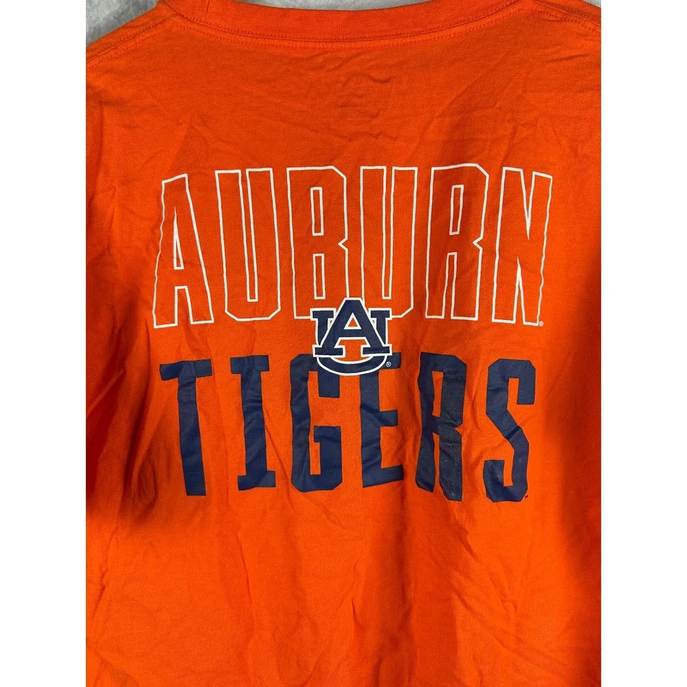 Champion Auburn Tigers Mens 2XL Orange Short Sleeve Graphic T-Shirt NCAA AU Logo - Picture 4 of 9